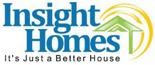 INSIGHT HOMES IT'S JUST A BETTER HOUSE logo