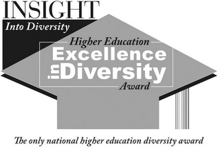 INSIGHT INTO DIVERSITY HIGHER EDUCATION EXCELLENCE IN DIVERSITY AWARD THE ONLY NATIONAL HIGHER EDUCATION DIVERSITY AWARD logo
