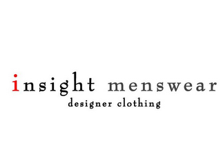 INSIGHT MENSWEAR DESIGNER CLOTHING logo