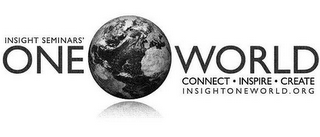 INSIGHT SEMINARS' ONE WORLD CONNECT · INSPIRE · CREATE INSIGHTONEWORLD.ORG logo