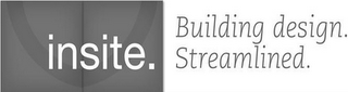 INSITE. BUILDING DESIGN. STREAMLINED. logo