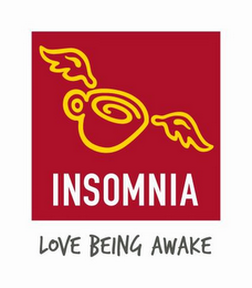 INSOMNIA LOVE BEING AWAKE logo