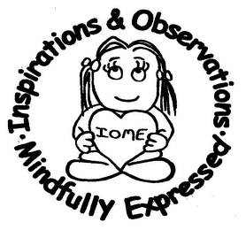 INSPIRATIONS & OBSERVATIONS MINDFULLY EXPRESSED IOME logo
