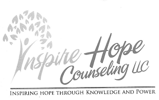 INSPIRE HOPE COUNSELING LLC INSPIRING HOPE THROUGH KNOWLEDGE AND POWER logo