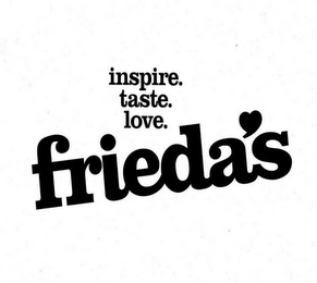 INSPIRE. TASTE. LOVE. FRIEDA'S logo