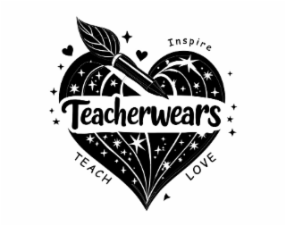 INSPIRE TEACHERWEARS TEACH LOVE logo