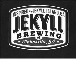 INSPIRED BY JEKYLL ISLAND, GA JEKYLL BREWING OF ALPHARETTA, GA logo