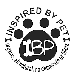 INSPIRED BY PET BP ORGANIC, ALL NATURAL, NO CHEMICALS OR FILLERS logo