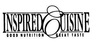 INSPIRED CUISINE GOOD NUTRITION GREAT TASTE logo