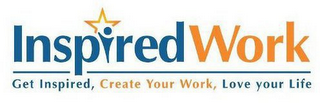 INSPIREDWORK GET INSPIRED CREATE YOUR WORK LOVE YOUR LIFE logo