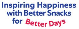 INSPIRING HAPPINESS WITH BETTER SNACKS FOR BETTER DAYS logo