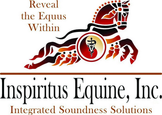 INSPIRITUS EQUINE, INC., INTEGRATED SOUNDNESS SOLUTIONS, REVEAL THE EQUUS WITHIN logo
