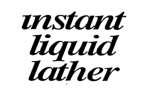 INSTANT LIQUID LATHER logo
