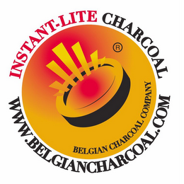 INSTANT-LITE CHARCOAL WWW.BELGIANCHARCOAL.COM BELGIAN CHARCOAL COMPANY logo