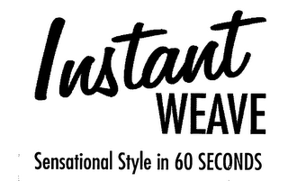 INSTANT WEAVE SENSATIONAL STYLE IN 60 SECONDS logo