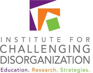 INSTITUTE FOR CHALLENGING DISORGANIZATION EDUCATION. RESEARCH. STRATEGIES. logo