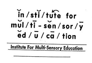 INSTITUTE FOR MULTI-SENSORY EDUCATION logo