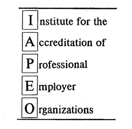 INSTITUTE FOR THE ACCREDITATION OF PROFESSIONAL EMPLOYER ORGANIZATIONS logo