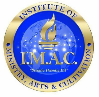 INSTITUTE OF MINISTRY, ARTS & CULTIVATION I.M.A.C. SCIENTIA PONTENTIA EST logo