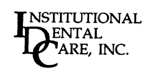 INSTITUTIONAL DENTAL CARE, INC. logo