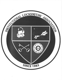 INSTITUTIONAL LOCKSMITHS' ASSOCIATION SINCE 1983 ILA logo