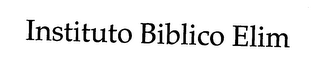 INSTITUTO BIBLICO ELIM logo