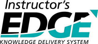INSTRUCTOR'S EDGE KNOWLEDGE DELIVERY SYSTEM logo