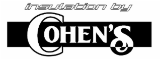 INSULATION BY COHEN'S logo