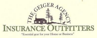 INSURANCE OUTFITTERS THE GEIGER AGENCY "ESSENTIAL GEAR FOR YOUR HOME OR BUSINESS" logo