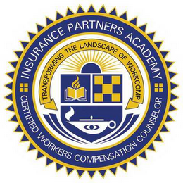 INSURANCE PARTNERS ACADEMY CERTIFIED WORKERS COMPENSATION COUNSELOR TRANSFORMING THE LANDSCAPE OF WORKCOMP logo