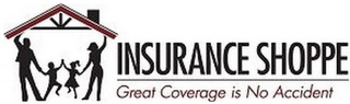 INSURANCE SHOPPE GREAT COVERAGE IS NO ACCIDENT logo