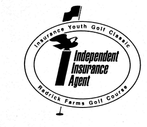 INSURANCE YOUTH GOLF CLASSIC RADRICK FARMS GOLF COURSE INDEPENDENT INSURANCE AGENT logo