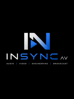 INSYNC AV AUDIO IN VIDEO ENGINEERING BROADCAST logo