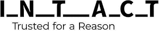INTACT TRUSTED FOR A REASON logo