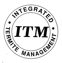 INTEGRATED TERMITE MANAGEMENT ITM logo