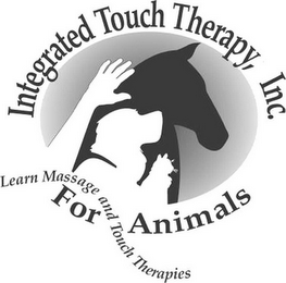 INTEGRATED TOUCH THERAPY, INC. FOR ANIMALS LEARN MASSAGE AND TOUCH THERAPIES logo