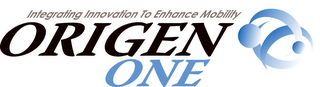 INTEGRATING INNOVATION TO ENHANCE MOBILITY ORIGEN ONE logo