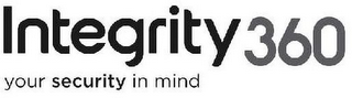 INTEGRITY 360 YOUR SECURITY IN MIND logo