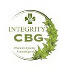 INTEGRITY CBG PREMIUM QUALITY CANNABIGEROL logo