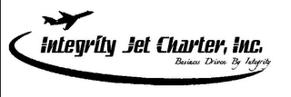 INTEGRITY JET CHARTER, INC. BUSINESS DRIVEN BY INTEGRITY logo