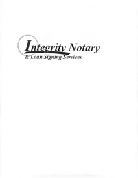 INTEGRITY NOTARY & LOAN SIGNING SERVICES logo