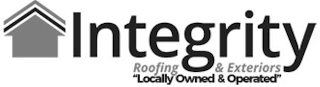 INTEGRITY ROOFING & EXTERIORS "LOCALLY OWNED & OPERATED" logo