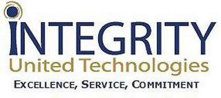 INTEGRITY UNITED TECHNOLOGIES EXCELLENCE, SERVICE, COMMITMENT logo