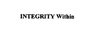 INTEGRITY WITHIN logo