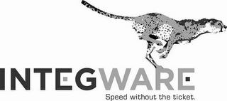 INTEGWARE SPEED WITHOUT THE TICKET. logo