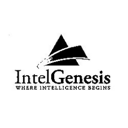 INTELGENESIS WHERE INTELLIGENCE BEGINS logo