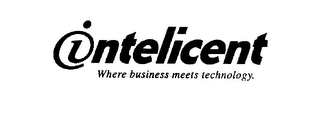 INTELICENT WHERE BUSINESS MEETS TECHNOLOGY. logo