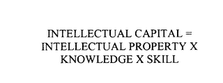 INTELLECTUAL CAPITAL = INTELLECTUAL PROPERTY X KNOWLEDGE X SKILL logo