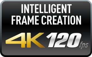INTELLIGENT FRAME CREATION 4K 120FPS logo