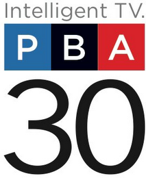 INTELLIGENT TV. PBA 30 logo